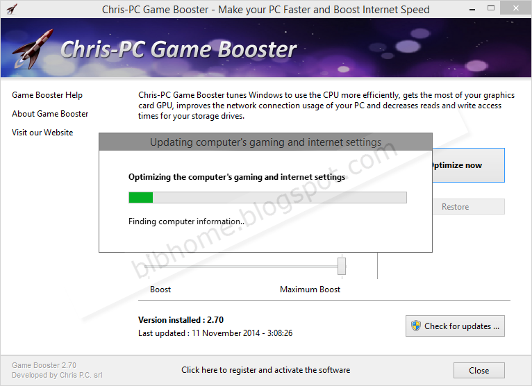 Chris-PC RAM Booster 7.07.19 instaling